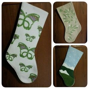 3 NEW Christmas stockings.